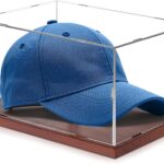 Hat Display Case, Acrylic Baseball Cap Display Box, UV Fade Protection, Solid Wood Base & Cap Shaper, Signed Hat Collector’s Showcase, for Cap Enthusiasts, 11.8″ x 7.8″ x 5.9″