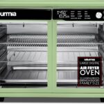 Gourmia French Door Digital Air Fryer Oven – XL 37QT Capacity, 12 Presets, FryForce 360° Tech, Dehydrate, Proof, Slow Cook, Fits 13” Pizza, 1700W, Green