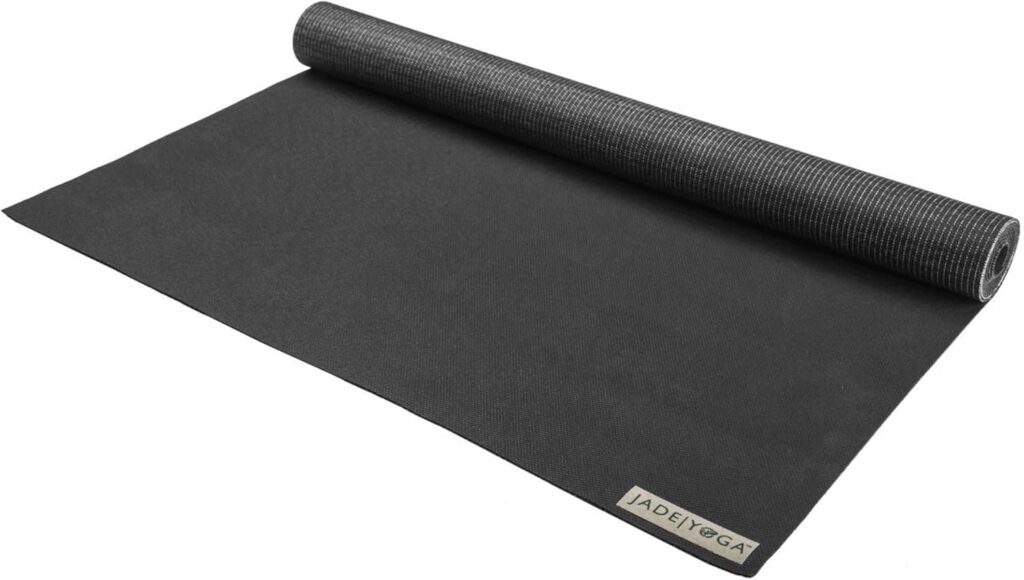 JadeYoga Voyager Yoga Mat – Lightweight & Portable Rubber Yoga Mat – Non-Slip Exercise Mat for Women & Men – Great for Yoga, Home Workout, Gym Fitness, Pilates, Stretching, and More