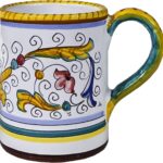 GUTE Raffaellesco Mug, 12 oz/350 mL – Authentic Italian Ceramics Handcrafted & Handpainted in Deruta, Italy