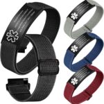 Personalized Medical Alert Bracelet, Custom medical Emergency Bracelet with Name Text, Customized Medical Id Bracelets Gift for Men Women Dad Father Day