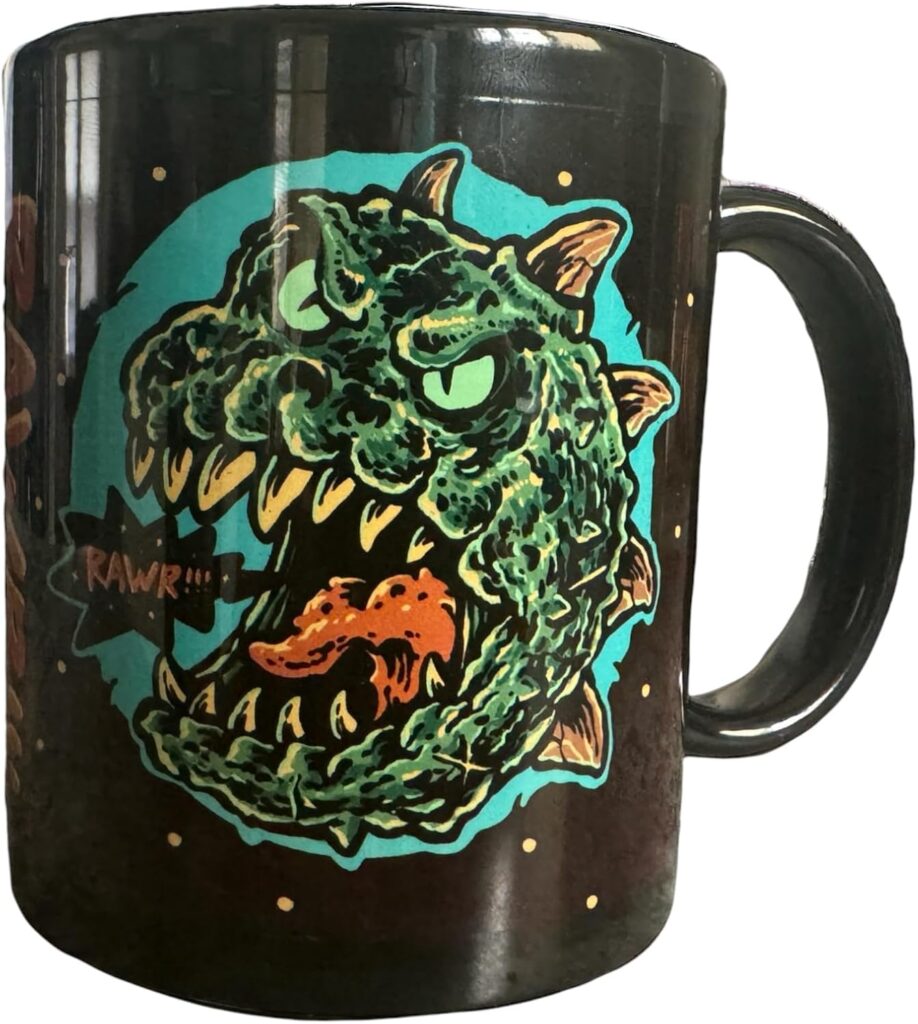 Unique Japanese Kaiju Monster Coffee Tea Mug – Handcrafted Ceramic Cup – King of Monsters