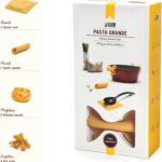 Pasta Grande – Fun Pasta Shaped Silicone Kitchen Tools in a Gift Box / 4 of our Pasta-shaped kitchen gadgets in one festive giftbox/Farfalloni, Ravioli, Penneli & Mafaldine/by Monkey Business