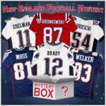 Autographed/Signed New England Football Jersey Mystery Box with PSA JSA or Beckett COA
