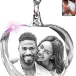ArtPix 3D Crystal Photo, Personalized Gift Necklace Heart for Women, Wife, Her, Custom Gift for Dad, Father, Great Customized Gifts With Your Own Picture