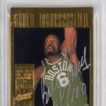 1995 Action Packed #40G Bill Russell Autographed Card #D/100 Signed Photo Jersey – Basketball Autographed Cards