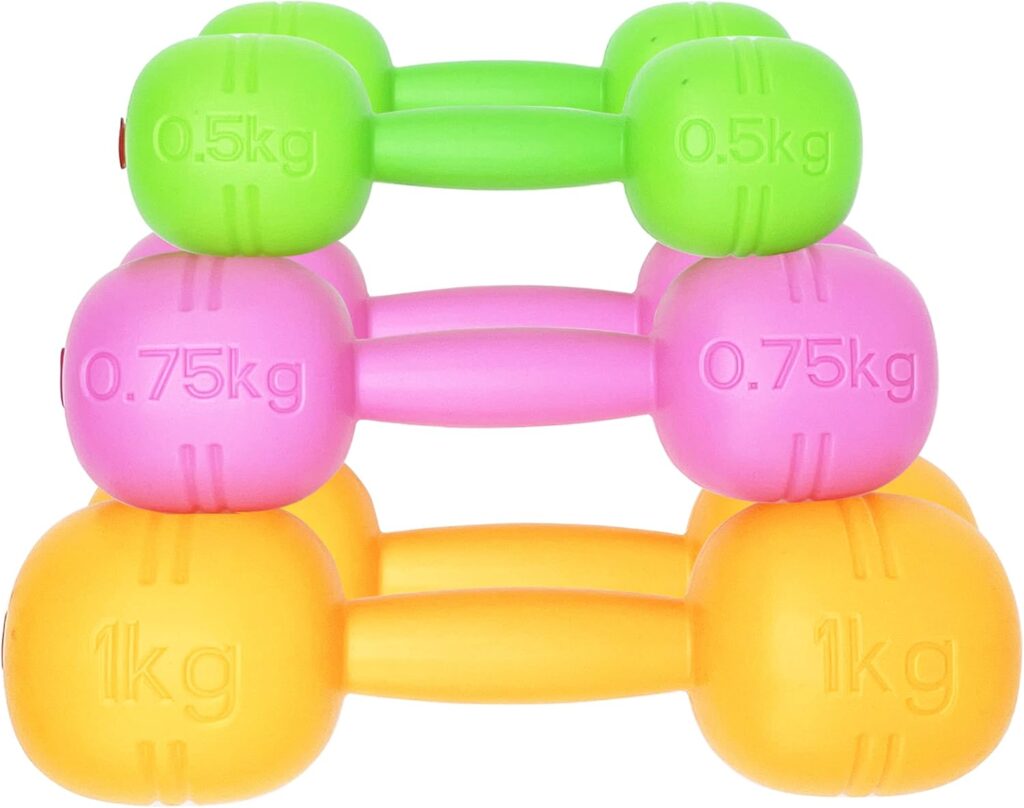 Kids Dumbbells Set – Adjustable Sand or Water Filled Dumbbells – Kids Workout Equipment For Fun & Fitness – Toddler Weight Set – 0 to 2 lb Weights