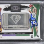 Magic Johnson Larry Bird Signed ’21 Panini Silver #1 16/20 Card Auto 10 BAS Slab – Basketball Autographed Cards