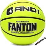AND1 Fantom Rubber Basketball: Official Regulation Size 7 (29.5 inches) Streetball – Deep Channel Construction, Made for Indoor Outdoor