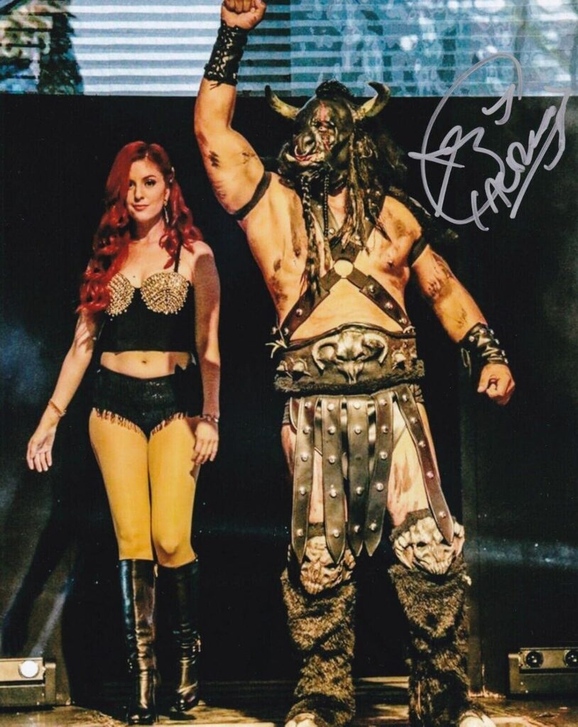 Taurus Signed 8×10 Photo Lucha Libre AAA Impact Wrestling Picture Auto 35 – Autographed Soccer Photos