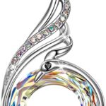 Kate Lynn “Rise From the Ashes Phoenix Necklace Made with Crystals from Austria, 18″+2” Necklace, Packaged with Jewelry Box, Birthday Gift for Women, Symbol of Luck and Renewal