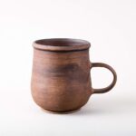 Large Unglazed 12.5 oz Handcrafted Tea Cup Big ceramic handmade pottery coffee mug for anniversary, Rustic Eco Friendly Stoneware clay milk cups Coffee lovers gift mugs Ukrainian mug with handle