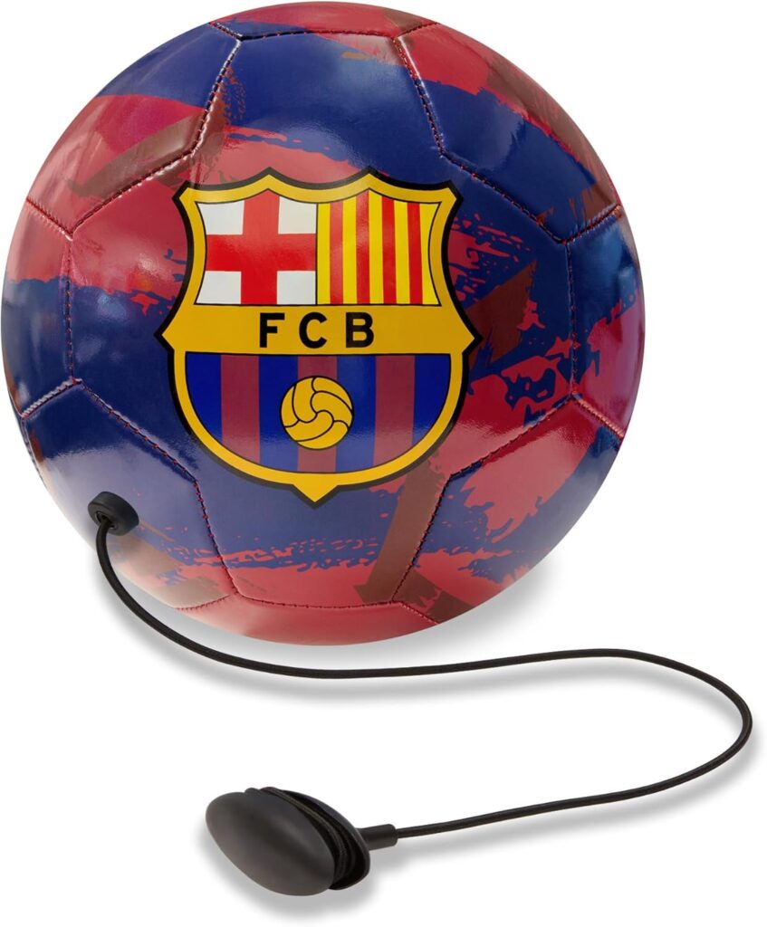 Icon Sports Official Licensed International Clubs Size 5 Training Soccer Ball | FC Barcelona, Navy