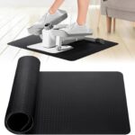 Upgrade Double-Sided Non-Slip Workout Mat for Elliptical Leg Exerciser, Exercise Mat for Under Desk Elliptical Floor Protection