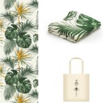 Travel Foldable Suede Yoga Mat 1.5 mm Thick, Non-Slip Lightweight Portable Pilates Exercise Mat Home Gym Outdoor Workout with Carrying Bag, 24W x 72L x 1/16 Inch, 3 lbs