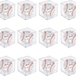 12 Pack Acrylic Baseball Display Case, Baseball Case for Display, UV Protected Baseball Display Cube, Autographed Baseball Clear Display Case – for Official Size Ball (12 Pack)