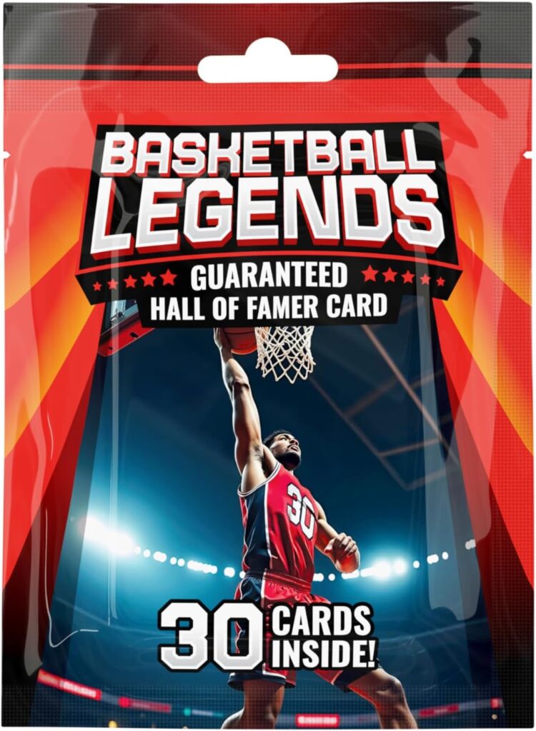 Basketball Legends Pack | 30 Basketball Cards | Guaranteed Hall of Fame Player Card