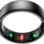 Smart Health Ring Sleep Health Tracker for Women Men with Heart Rate, Blood Oxygen, Sleep Monitor, Steps,Calories, 5ATM Waterproof for iPhone/Android, No Subscription Fee(Black, 11#)