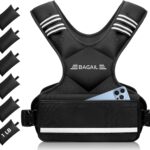 BAGAIL Adjustable Weighted Vest, 4-10lb/12-18lb/20-32lb Rucking Vest for Women & Men with 6 Weights & Large Pocket, Weight Vest for Home Workouts, Running, Walking and Strength Training