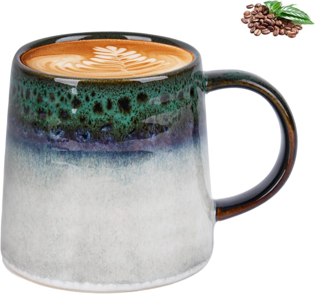 Extra Large Ceramic Coffee Mugs,16 Oz,Handmade Pottery Mug,Big Tea Cup for Office and Home,Dishwasher and Microwave