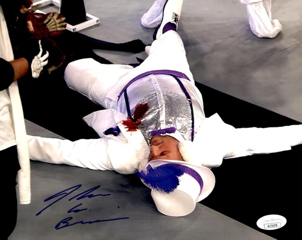 John E. Bravo Signed Impact 8×10 Photo After Being Shot JSA COA – Autographed Soccer Photos