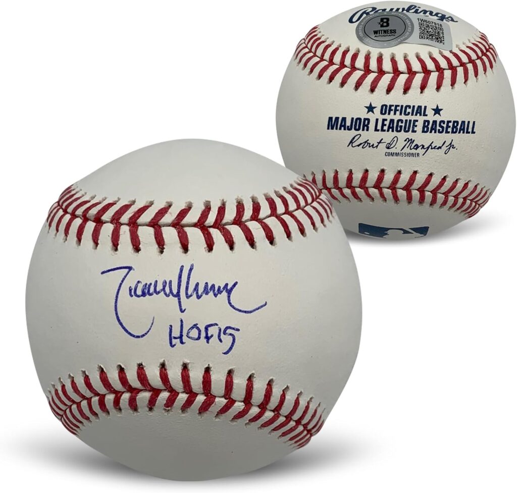 Randy Johnson Autographed MLB Signed Baseball Hall of Fame HOF 15 Beckett COA With UV Display Case