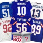 Autographed/Signed New York Football Jersey Mystery Box with PSA JSA or Beckett COA