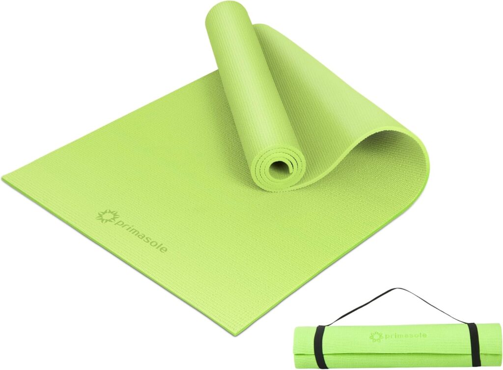 Primasole Yoga Mat with Carry Strap for Yoga Pilates Fitness and Floor Workout at Home and Gym Non-slip 9 colors