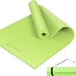 Primasole Yoga Mat with Carry Strap for Yoga Pilates Fitness and Floor Workout at Home and Gym Non-slip 9 colors
