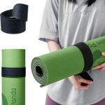 Slim Panda Yoga Mat Strap Slap Band, One Snap Keeps Mats Tightly Rolled, Heavy-Duty Clasp Fits Most Size Mats(24″ L X 2″ W)