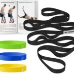 Trideer Stretching Strap & 3PCS Resistance Bands Set – Non-Elastic Stretch Strap & Elastic Bands for Safe Stretching, Mobility, Physical Therapy, Rehab, Recovery, Yoga & Home Exercise