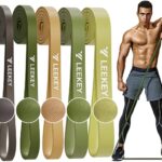 LEEKEY Resistance Bands, Exercise Bands with Handles,Pull Up Assist Bands – Bands for Working Out,Band for Men and Women Fitness Training, Physical Therapy,Home Workouts