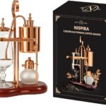 Nispira Belgium Royal Family Balance Syphon Unique Gravity Vintage Coffee Maker Vacuum Brewing System Copper 500 ml