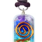 Orgonite Crystal Handmade Seven Chakra Pendant with Adjustable Cord – Orgone Healing Stone Necklace for Spiritual Balance, Meditation, Yoga, Reiki, Gift for Men and Women