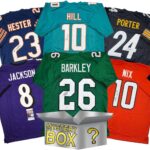 Autographed/Signed Football SILVER Series 4 Jersey Mystery Box with PSA JSA or Beckett COA