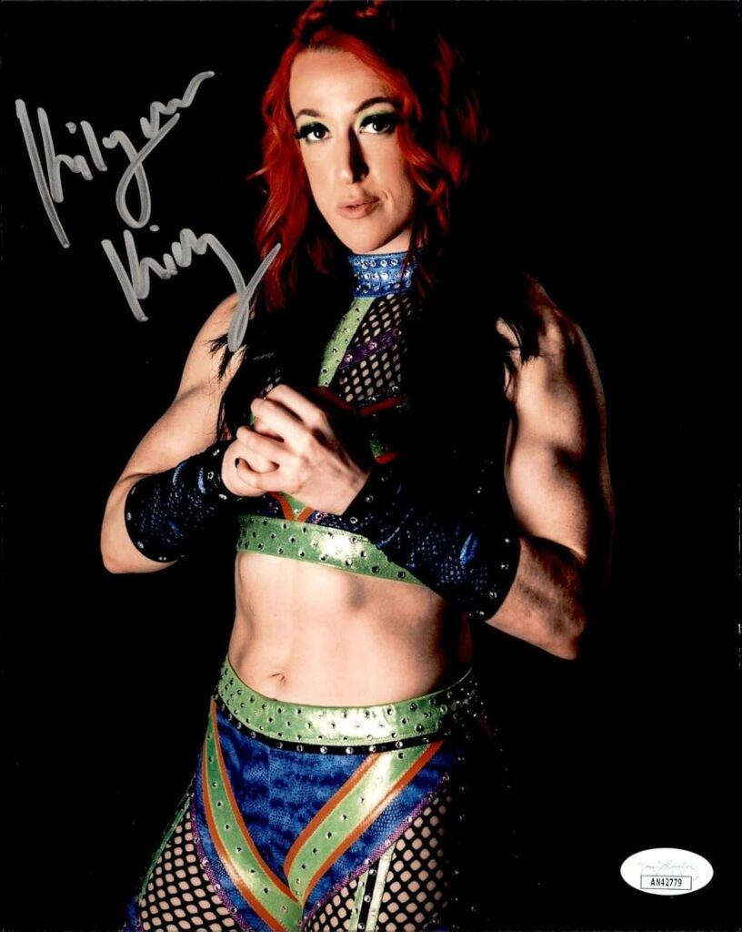 KiLynn King Signed TNA Impact 8×10 Photo #2 WWE AEW JSA COA – Autographed Soccer Photos