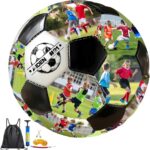 Custom Soccer Ball with Photo Personalized Soccer Ball with Name Soccer Gifts for Son Daughter Boyfriend Soccer Fan Dad Coach Birthday Graduation