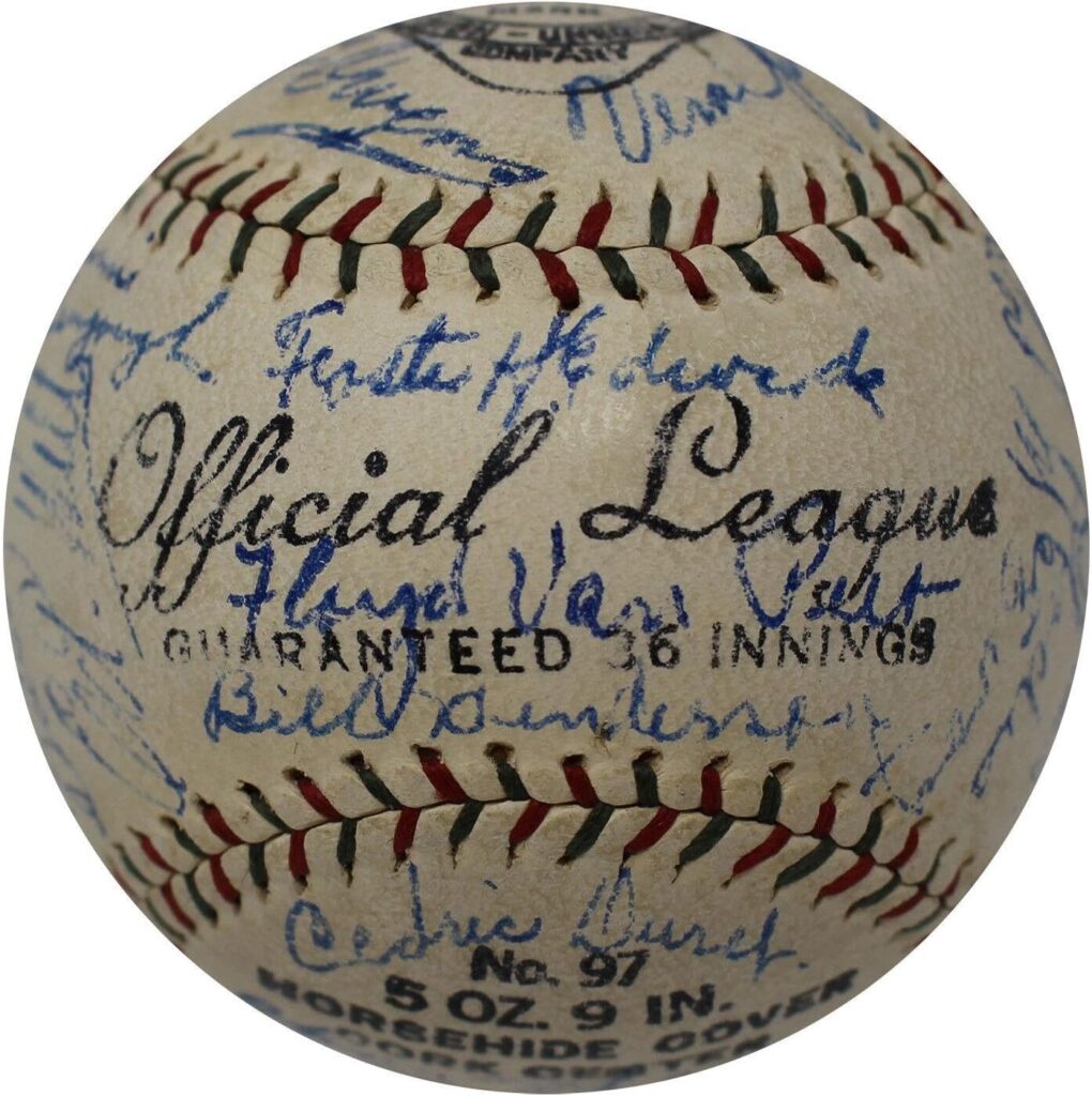 The Finest 1930 NY Yankees Team Signed Baseball Babe Ruth & Lou Gehrig JSA COA – Autographed Baseballs