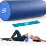 Invincible Fitness 17” EPP Foam Roller for Deep Tissue Massage – Enhance Recovery, Relieve Pain, and Boost Mobility for a Stronger, Healthier You (Blue)