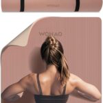 Extra Thick 8mm Yoga Mat, 72″x28″ Non Slip Exercise Mat, Reversible 2-Sided Dual Color Premium POE Material, with Carrying Strap for Yoga, Pilates, Home Gym