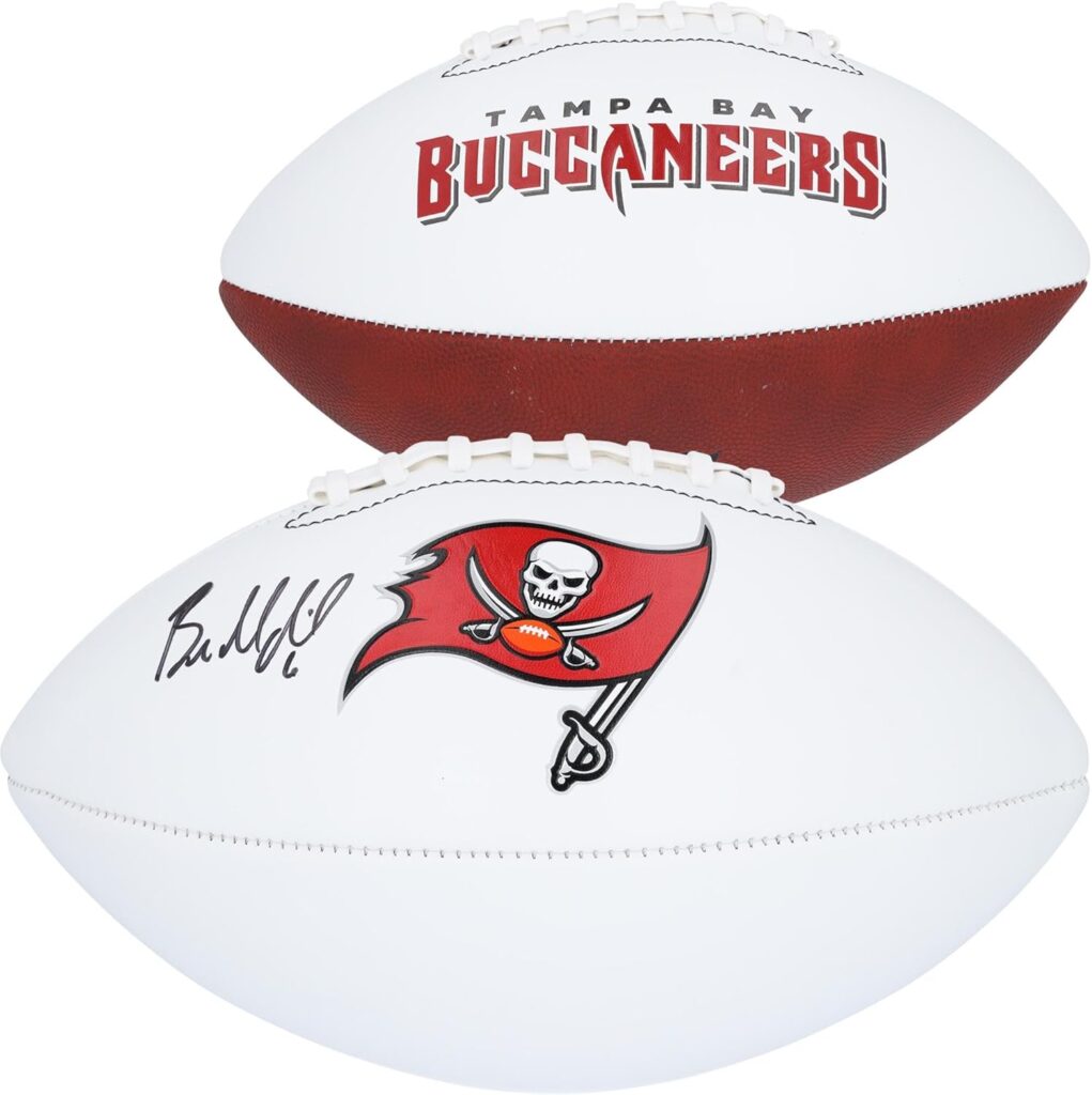 Baker Mayfield Tampa Bay Buccaneers Autographed Franklin Panel Football – Autographed Footballs