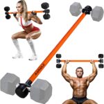 Dumbbell Converter, Convert Dumbbells to Barbell Set, Weight Bar for Bench Presses, Squats, Hip Thrust, Deadlifts, Home Weightlifting and Strength Training, Versatile Home Gym Equipment