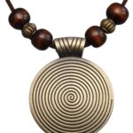 Boho Necklaces for Women Long Wooden Pendant Vintage Necklace Sweater Chain Necklace Handmade Jewelry