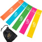 Fit Simplify 10 Inch Resistance Loop Exercise Bands, Set of 5, Assorted Colors