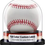 The Original Balldome Baseball Holder Display Case – Acrylic UV Protection, Baseball Stand, Game Ball and Homerun Display Case, Sports Memorabilia Holder