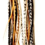 Bohemian handmade long lightweight feather dangle earrings for women