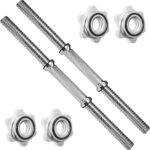 A2ZCARE Standard Dumbbell Handles, 1 inch Dumbbell Handles, Adjustable Dumbbells Handles 1 inch Pair Fit Weight Plate 1 inch – Multiple Options 14 to 24 inch