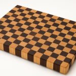 Zebra End-Grain Cutting Board – Handmade in USA from Premium Hardwood (Maple, Walnut, Cherry) – Wooden Kitchen Cutting Board with Mineral Oil Finish