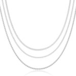 Freekiss Herringbone Necklace for Women,Dainty Gold Necklace,14k Gold Plated Snake,Gold Chain Choker Necklaces,Simple Gold Layered Necklaces,Gold Jewelry Gift for Women