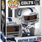 Jonathan Taylor #179 Facsimile Signed Reprint Laser Autographed Funko POP! Football Indianapolis Colts Figurine with Protector Case